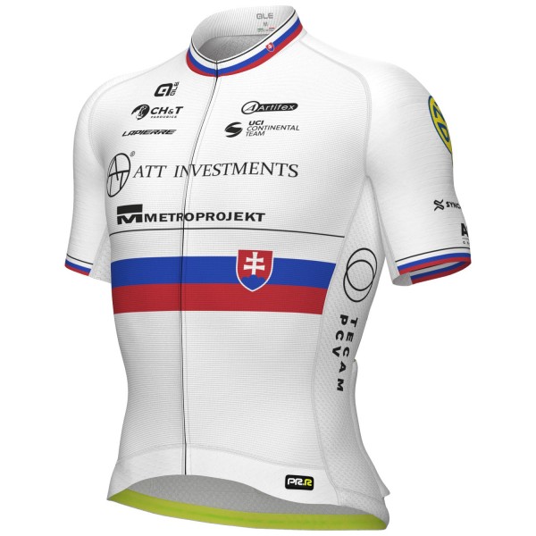 Herren Ale ATT Investments 2024 PRR trikot-Slowakischer Meister Radtrikot De Herren Ale ATT Investments 2024 PRR trikot-Slowakischer Meister Radtrikot De