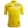 Herren Gelbes Trikot Tour de France 2024 Fan Linie Radtrikot De
