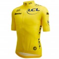 Herren Gelbes Trikot Tour de France 2024 Fan Linie Radtrikot De Herren Gelbes Trikot Tour de France 2024 Fan Linie Radtrikot De