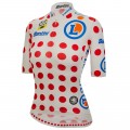 Damen Tour de France 2024 Pois frau trikot Radtrikot De Damen Tour de France 2024 Pois frau trikot Radtrikot De