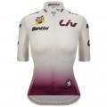 Damen Weißes Damen-T-Shirt Tour de France 2024 Radtrikot De Damen Weißes Damen-T-Shirt Tour de France 2024 Radtrikot De