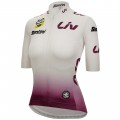 Damen Weißes Damen-T-Shirt Tour de France 2024 Radtrikot De Damen Weißes Damen-T-Shirt Tour de France 2024 Radtrikot De