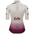 Damen Weißes Damen-T-Shirt Tour de France 2024 Radtrikot De Damen Weißes Damen-T-Shirt Tour de France 2024 Radtrikot De