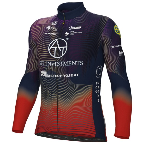Herren Ale ATT Investments 2024 langarmtrikot trikot Radtrikot De