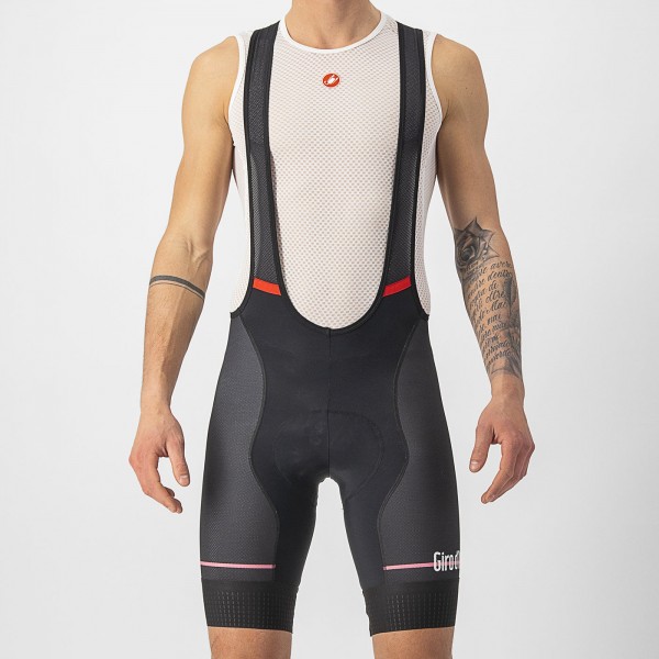 Herren Giro d'Italia 2024 Competizione Trägerhose-Schwarz Radtrikot De Herren Giro d'Italia 2024 Competizione Trägerhose-Schwarz Radtrikot De
