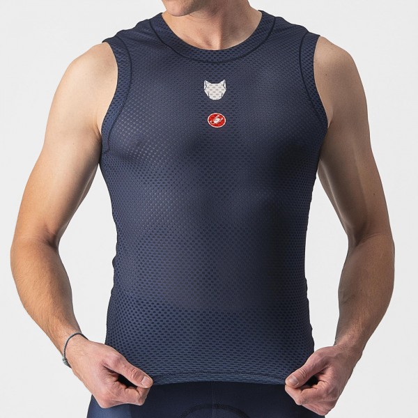 Herren Castelli Soudal Quick-Step 2024 Pro Mesh armellose trikot Radtrikot De Herren Castelli Soudal Quick-Step 2024 Pro Mesh armellose trikot Radtrikot De