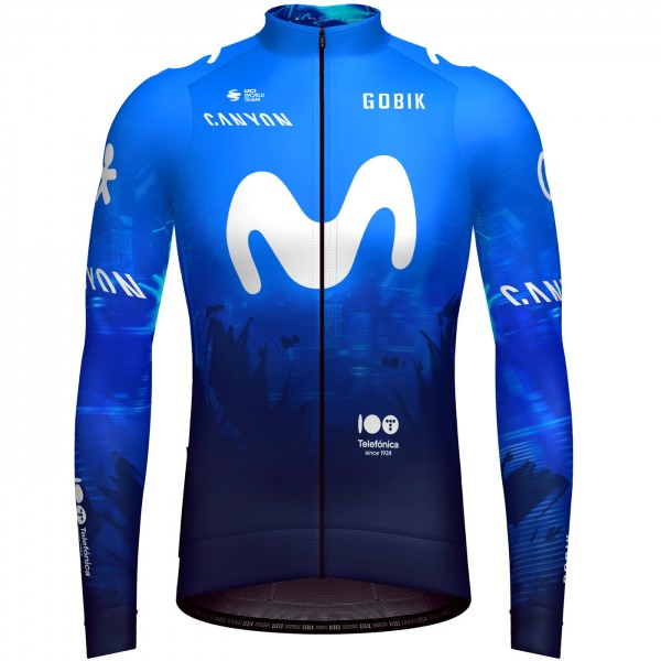 Herren Gobik Movistar 2024 Hyder langarm trikot Radtrikot De Herren Gobik Movistar 2024 Hyder langarm trikot Radtrikot De