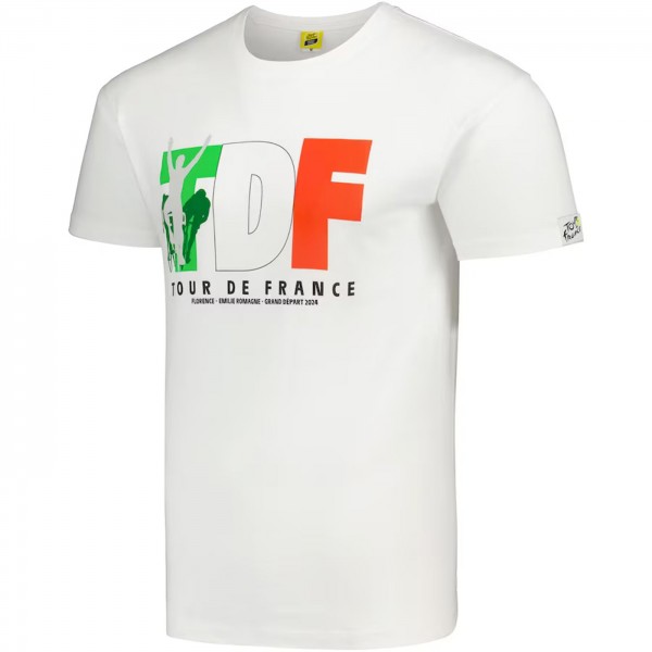 Herren T-Shirt Tour de France 2024-Italy Grand Depart Radtrikot De Herren T-Shirt Tour de France 2024-Italy Grand Depart Radtrikot De