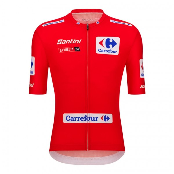 Herren Santini Vuelta Espana Rot trikot 2024 Radtrikot De