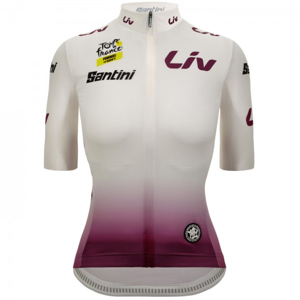 Damen Tour de France 2024 Fan Line Weisse frau trikot Radtrikot De Damen Tour de France 2024 Fan Line Weisse frau trikot Radtrikot De