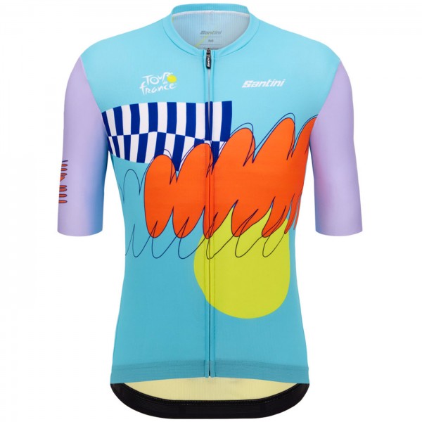 Herren Santini Tour de France 2024 trikot-Nizza Radtrikot De Herren Santini Tour de France 2024 trikot-Nizza Radtrikot De