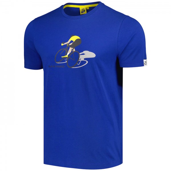 Herren Tour de France Cyclist Graphic 2024 T-Shirt-Blau Radtrikot De Herren Tour de France Cyclist Graphic 2024 T-Shirt-Blau Radtrikot De
