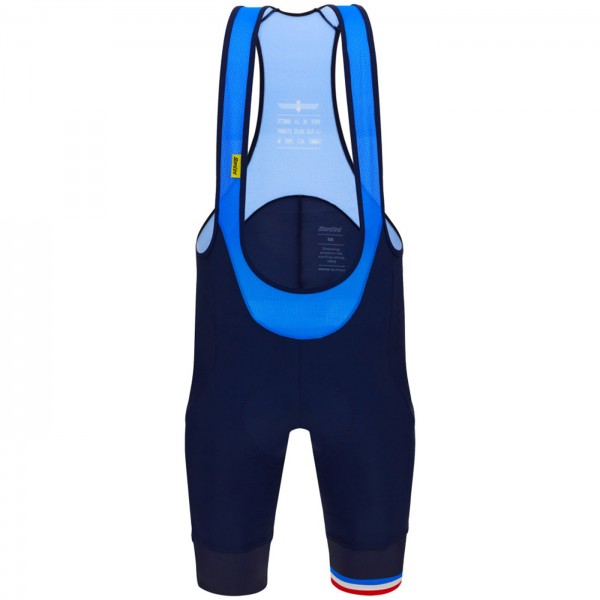 Herren Santini Tour de France 2024 Bibshorts-Bonette Radtrikot De