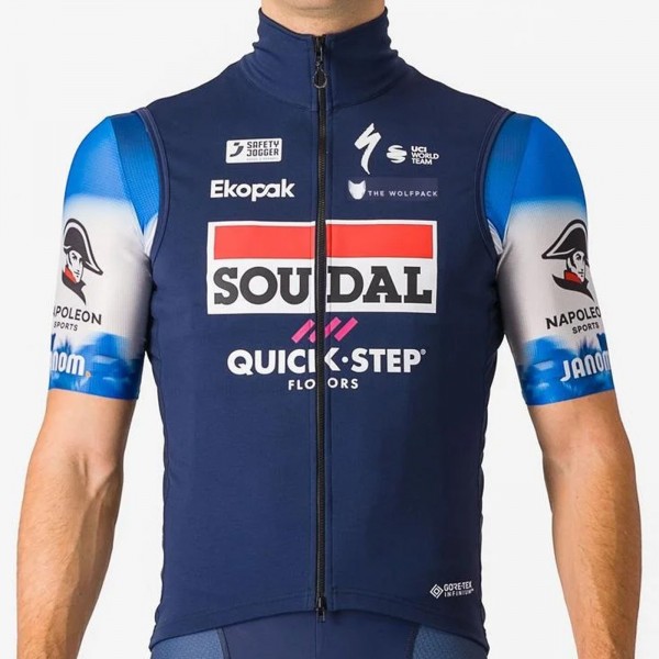 Herren Castelli Soudal Quick-Step 2024 Perfetto Ros weste Radtrikot De