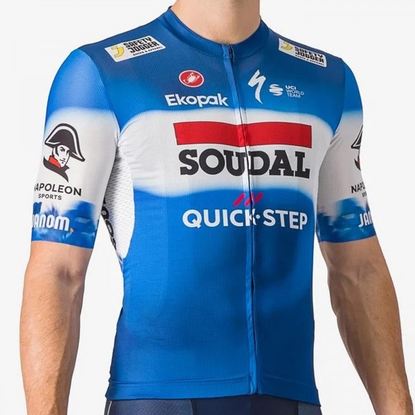 Herren Castelli Soudal Quick-Step 2024 Wettbewerbs-Trikot 3 Radtrikot De Herren Castelli Soudal Quick-Step 2024 Wettbewerbs-Trikot 3 Radtrikot De
