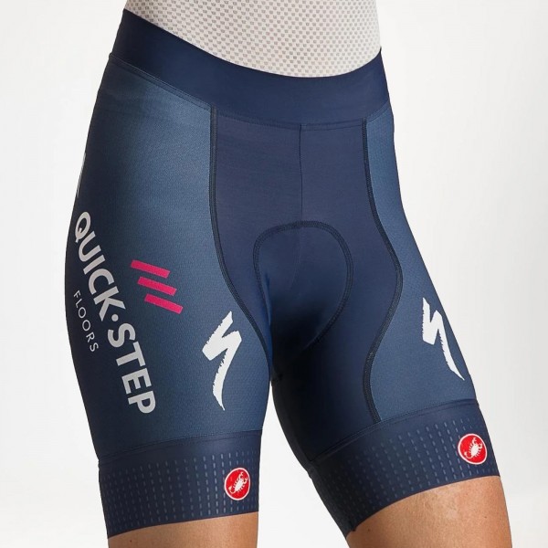 Damen Castelli Soudal Quick-Step 2024 Competizione frau kurze radhose Radtrikot De