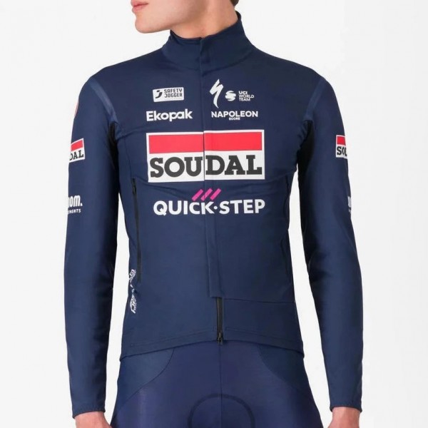 Herren Castelli Soudal Quick-Step 2025 Perfetto RoS 2 jacke Radtrikot De