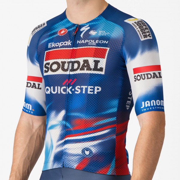 Herren Castelli Soudal Quick-Step 2025 Climber's A/C trikot Radtrikot De