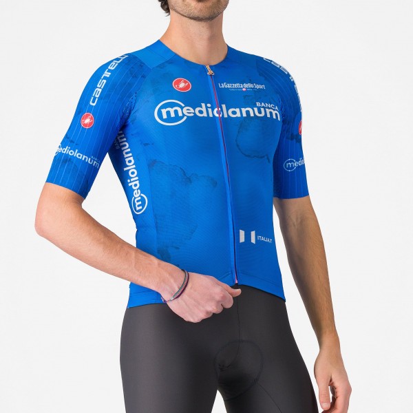 Herren Blau trikot Giro d'Italia 2025 Race 8S Radtrikot De