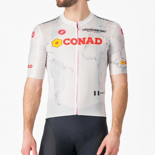 Herren Weiße Trikot Giro d'Italia 2025 Competizione 3 Radtrikot De