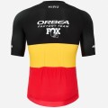 Herren Hiru Orbea Factory Team 2025 Core trikot-Belgischer Meister Radtrikot De