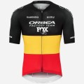 Herren Hiru Orbea Factory Team 2025 Core trikot-Belgischer Meister Radtrikot De