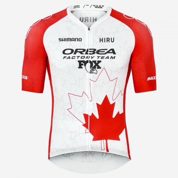 Herren Hiru Orbea Factory Team 2025 Core trikot-Kanadischer Meister Radtrikot De