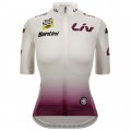 Damen Weiße frau trikot Tour de France 2025 Fan Line Radtrikot De