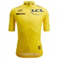 Herren Gelbes Trikot Tour de France 2025 Fan Line Radtrikot De
