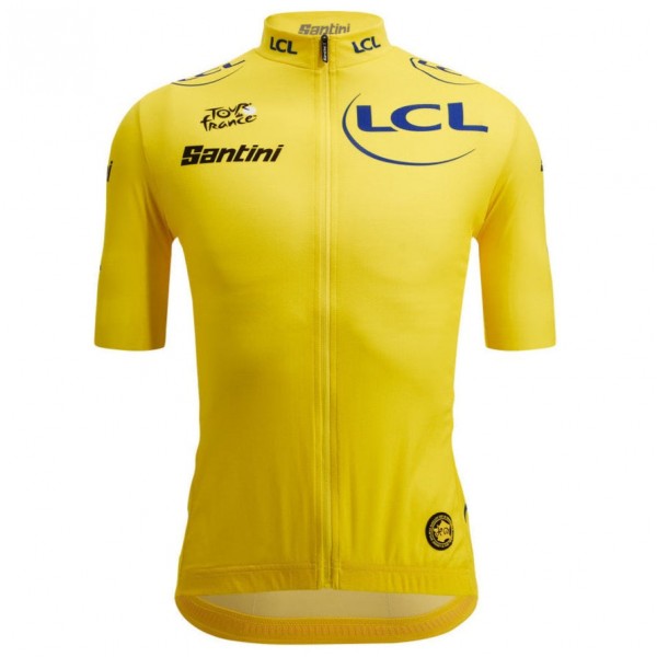 Herren Gelbes Trikot Tour de France 2025 Fan Line Radtrikot De