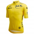 Herren Gelbes Trikot Tour de France 2025 Fan Line Radtrikot De