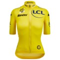Damen Gelbes Trikot frau Tour de France 2025 Fan Line Radtrikot De Damen Gelbes Trikot frau Tour de France 2025 Fan Line Radtrikot De