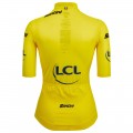 Damen Gelbes Trikot frau Tour de France 2025 Fan Line Radtrikot De Damen Gelbes Trikot frau Tour de France 2025 Fan Line Radtrikot De
