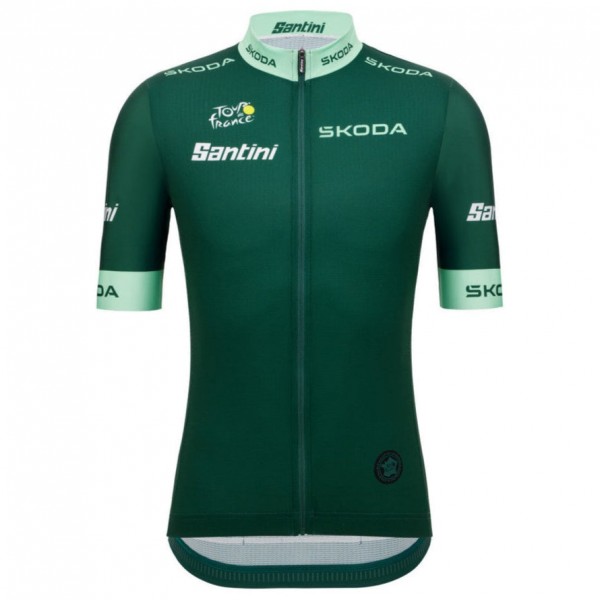 Herren Trikot Santini Grün Tour de France 2025 Fan Line Radtrikot De