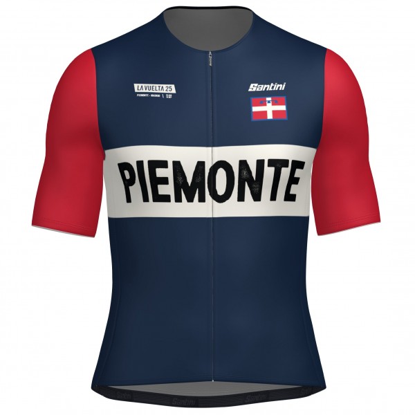 Herren Santini Vuelta Espana 2025 trikot-Grand Salida Piemonte Radtrikot De