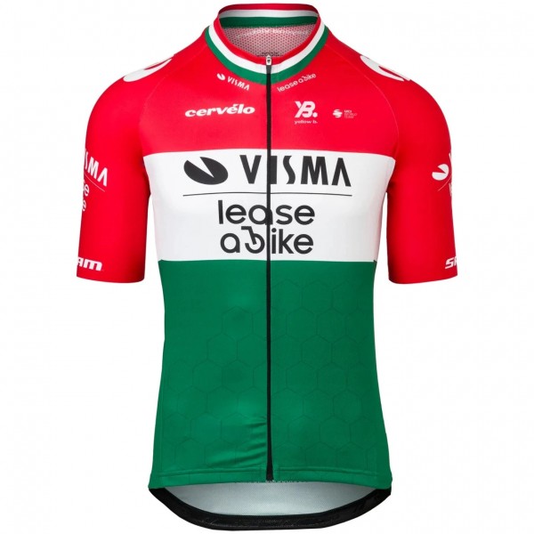 Herren Team Visma Lease a bike 2025 trikot-Ungarischen Meister Radtrikot De