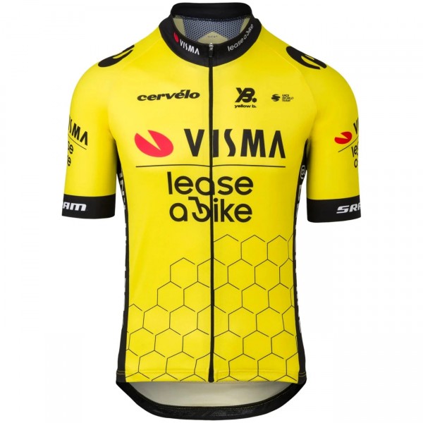 Herren Team Visma Lease a bike 2025 Premium trikot Radtrikot De