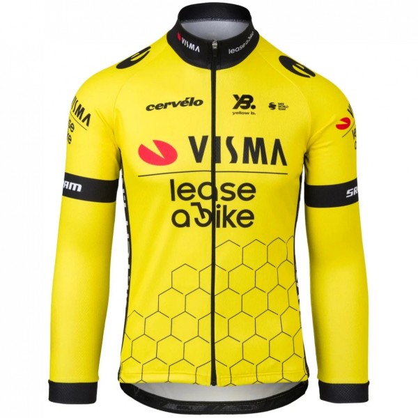 Herren Team Visma Lease a bike 2025 langarm trikot Radtrikot De