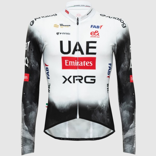 Herren UAE Team Emirates 2025 Primapelle Pissei langarmtrikot Radtrikot De