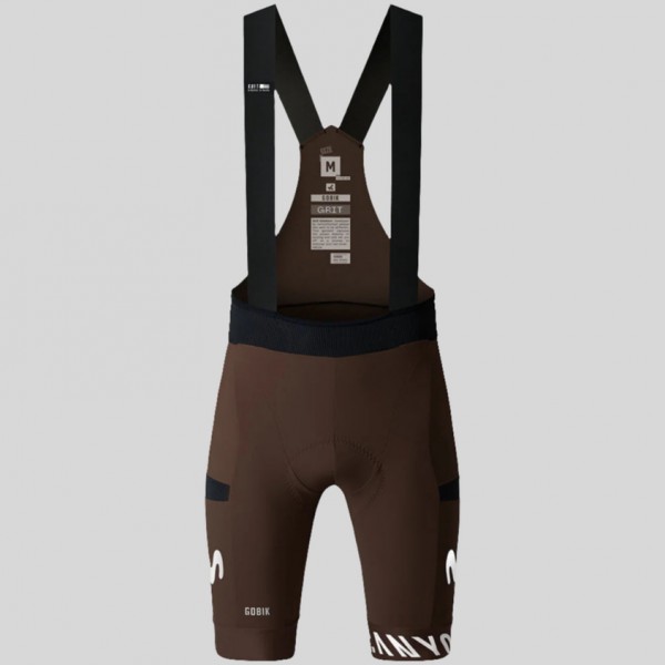 Herren Gobik Movistar Team Gravel Squad 2025 Grit 2.0 trägerhose Radtrikot De