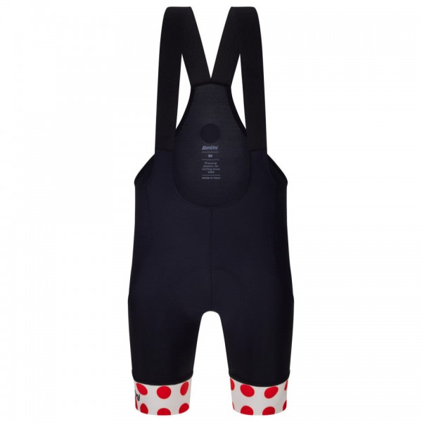 Herren Santini Pois Tour de France tragerhose 2025 Radtrikot De