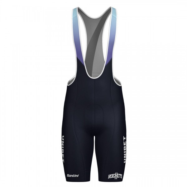 Herren Team Unibet Rockets 2025 Santini tragerhose-Blau Radtrikot De
