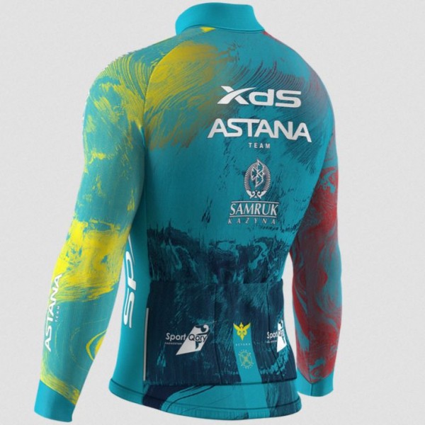 Herren Biemme XDS Astana 2025 langarm trikot Radtrikot De