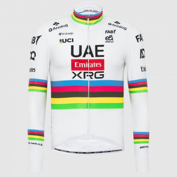 Herren UAE Team Emirates 2025 Pissei langarmtrikot-Tadej Pogacar Radtrikot De