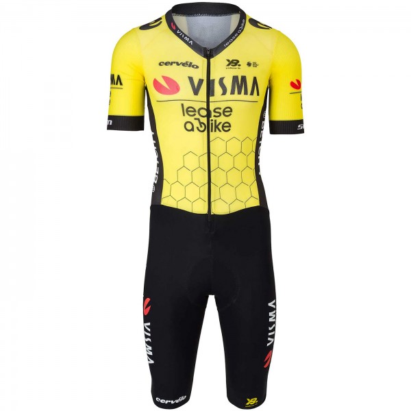 Herren Team Visma Lease a bike 2025 Premium skinsuit Radtrikot De