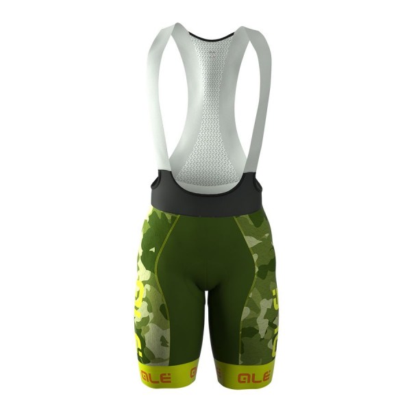 2016 Ale Graphics PRR Camo Fahrradbekleidung Kurz Trägerhose gelbs Fluo Radtrikot De