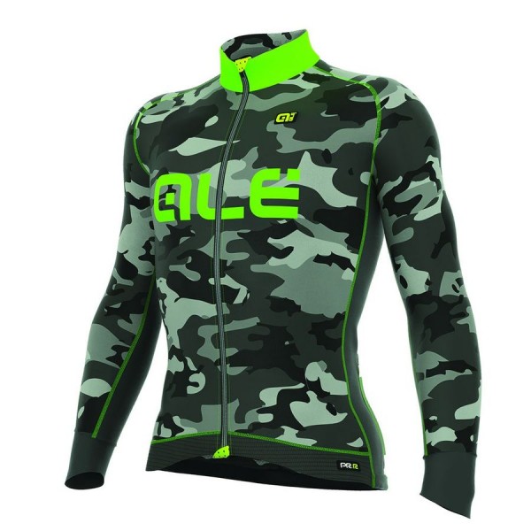 2016 ALE CAMO Radtrikot Langarm-FANGO ORANGE FLUO Radtrikot De