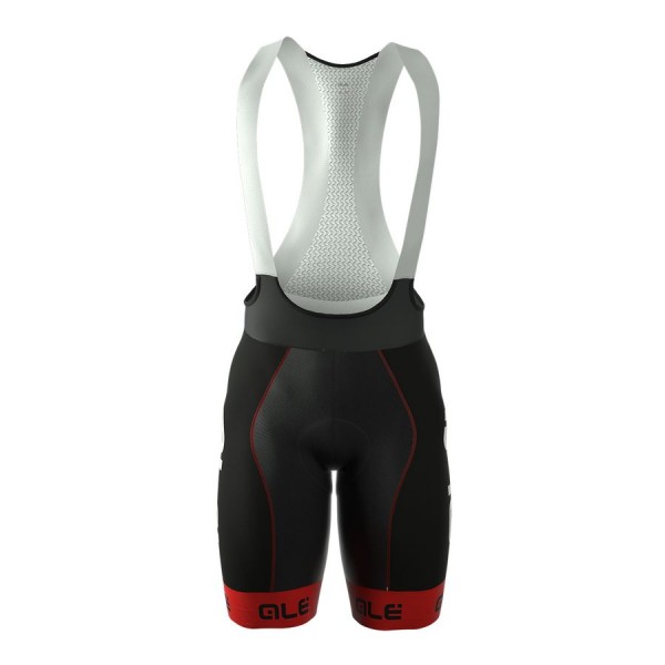 2016 Ale Graphics PRR Bermuda rot Fahrradbekleidung Kurz Trägerhose Radtrikot De