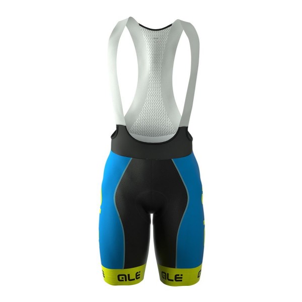 2016 Ale Graphics PRR Bermuda Fahrradbekleidung Kurz Trägerhose blau Radtrikot De
