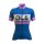 2016 ALE Damen Graphics PRR Bermuda Radtrikot Kurzarm blau Radtrikot De